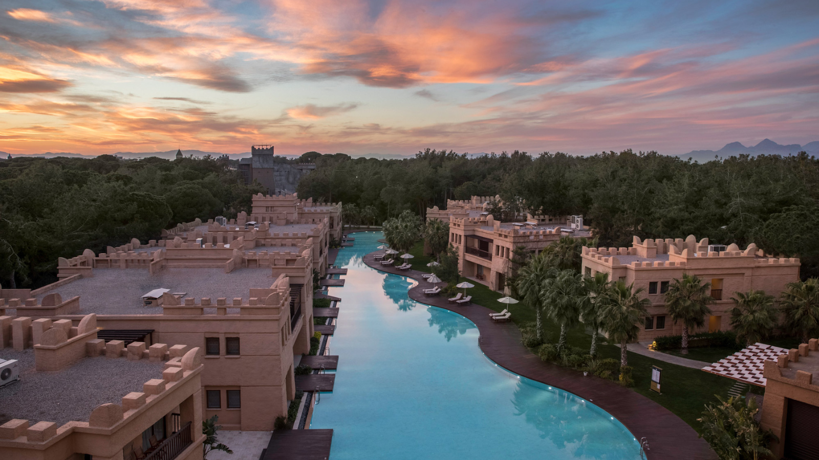 Rixos luxury resort scene
